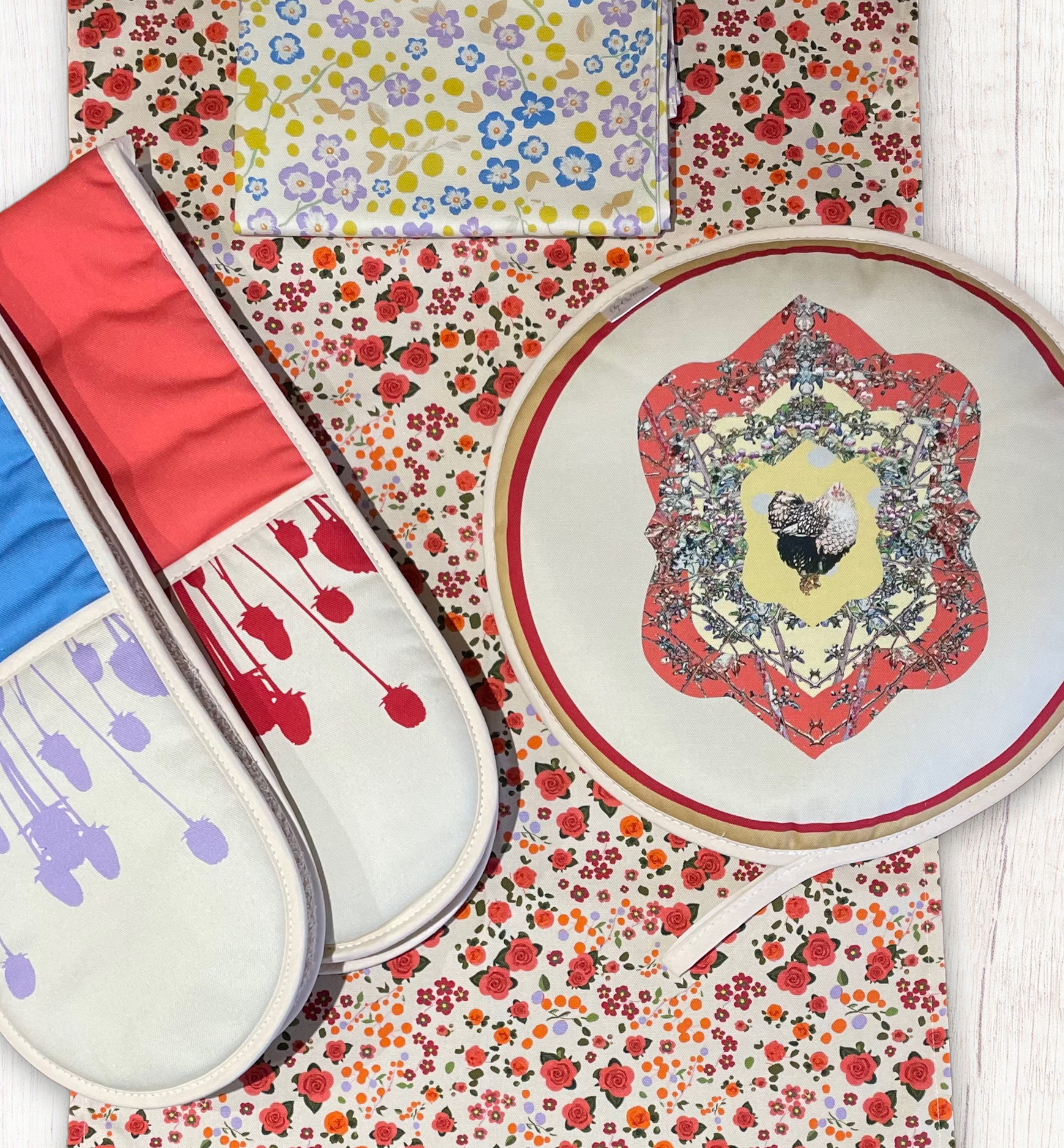 Floral Meadow Kitchen Textiles Collection