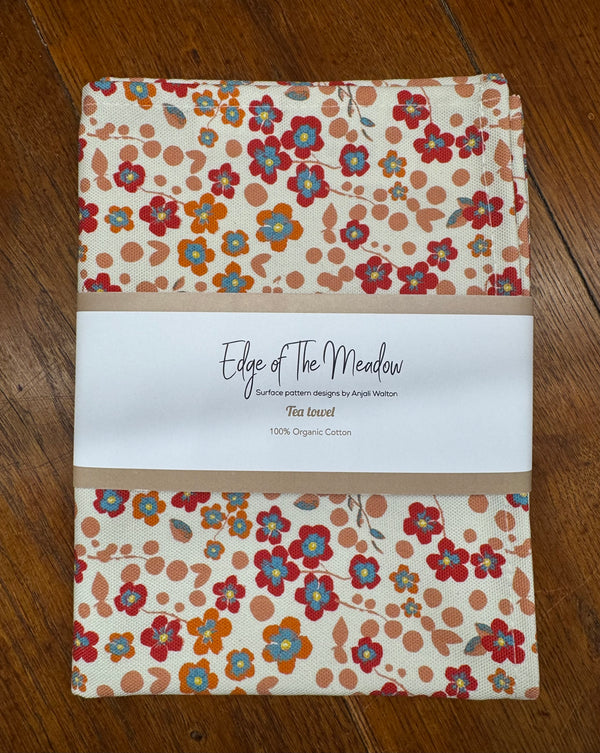 Floral Ditsy Tea Towel – Organic Cotton