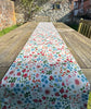 Floral Table Runner - Premium Organic Cotton Table Runner | UK Made