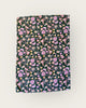 Organic cotton tea towel with folk floral print design by Edge of the Meadow 