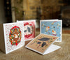 Guinea Fowl and Robin Christmas Cards | Edge of the Meadow