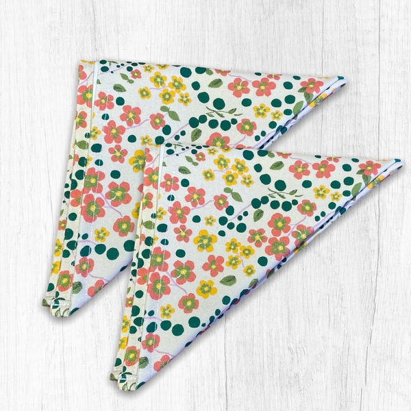 Organic Cotton Cottage Floral Napkins- Set of 2