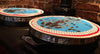 Bright elegant hob covers from Edge of the Meadow. Our beautiful vibrant printed hob covers come as a pair and are designed to protect the surface of your hob from scratches and to retain the heat. They can also be used as pot and pan grabs.