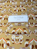 Deco Leaf Tea Towel/ Tan